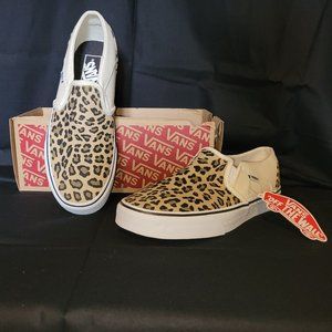 Women's Leopard Print Slip-on Vans